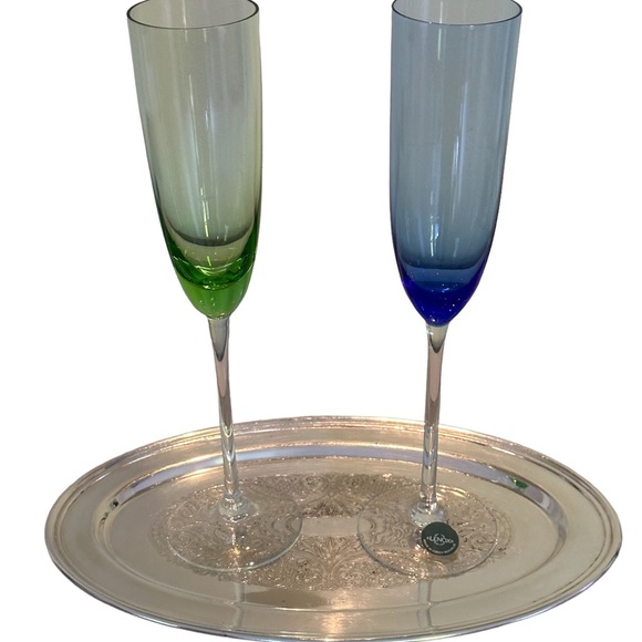 Lenox crystal Tall champagne flutes set of 2 - Picture 3 of 8